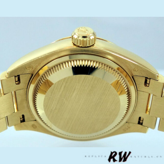 Rolex Datejust 279178 Champagne Roman Dial Yellow Gold 28mm Lady Replica Watch