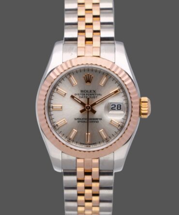 Rolex Datejust 179171 Silver Dial Fluted Bezel 26MM Lady Replica Watch