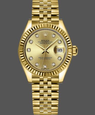 Rolex Datejust 279178 Champagne Diamond Dial Yellow Gold 28mm Lady Replica Watch