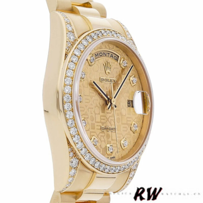 Replica Rolex Day-Date 118389 Meteorite Grey Dial 36MM Unisex Watch