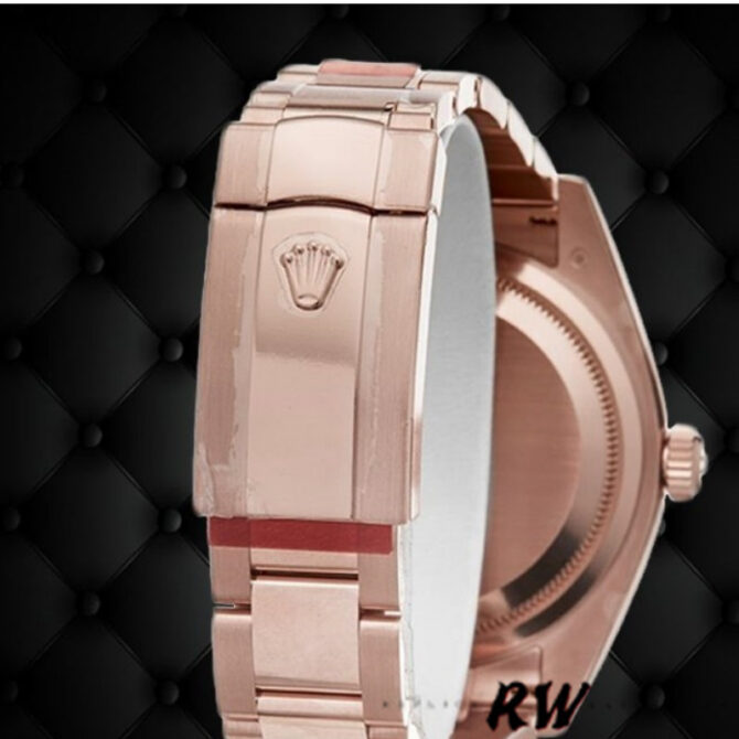 Replica Rolex Day-Date 118205 Rose Gold Champagne Diamond Dial 36mm Unisex Watch
