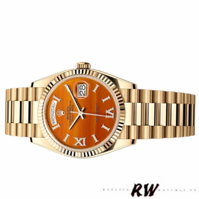 Replica Rolex Day-Date 128239 Blue Ombre Diamond Dial 36MM Unisex Watch
