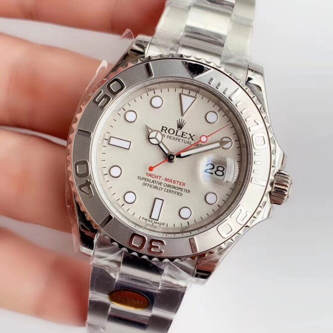 Rolex Yacht Master 16622 Silver Dial 40mm Mens Replica Ratch