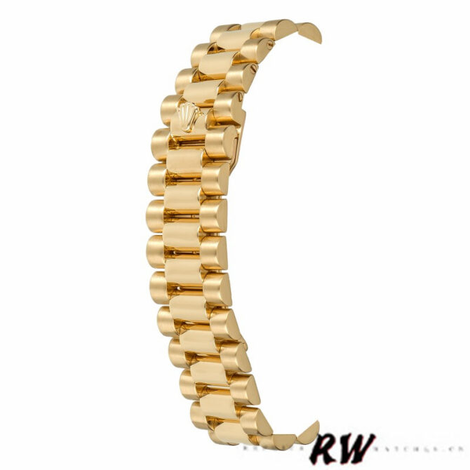 Replica Rolex Day-Date 118338 Yellow gold Silver dial 36mm Unisex Watch