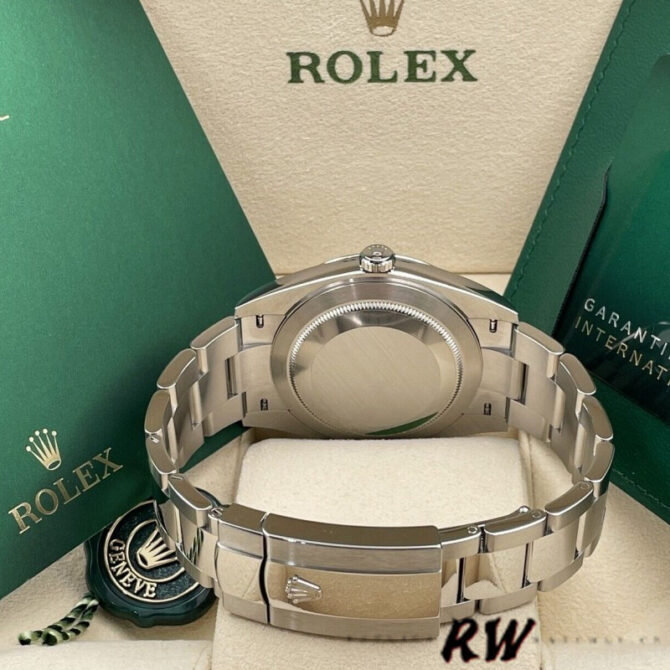 Rolex Datejust 126334 0025 Fluted Bezel Blue Roman Numeral Dial 41MM Mens Replica Watch