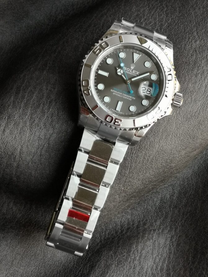 Rolex Yacht-Master 126622 Platinum Bezel Dark Rhodium Grey Dial 40MM Mens Replica Watch
