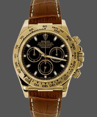 Rolex Cosmograph Daytona 116518 Brown Leather Strap 40mm Mens Replica Watch