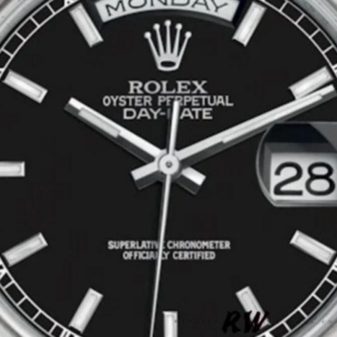 Replica Rolex Day-Date 118206 Jubilee Silver Dial Diamonds 36mm Unisex Watch