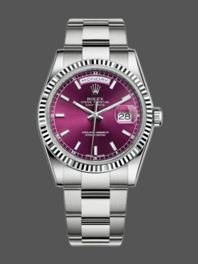 Replica Rolex Day-Date 118235 Rose Gold Chocolate Brown Dial 36mm Unisex Watch
