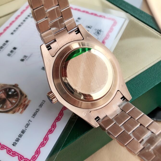 Replica Rolex Day-Date 118235 Rose Gold Chocolate Brown Dial 36mm Unisex Watch