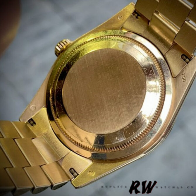 Replica Rolex Day-Date 118388 Black Diamond Rubies Dial 36mm Unisex Watch