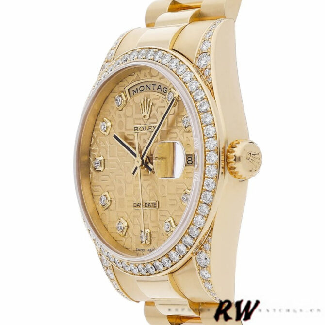 Replica Rolex Day-Date 118389 Meteorite Grey Dial 36MM Unisex Watch