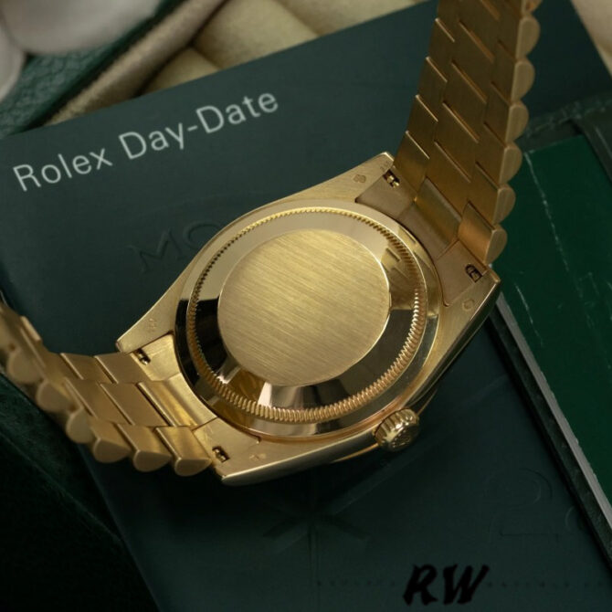 Replica Rolex Day-Date 118235 MOP Black Dial 36mm Unisex Watch