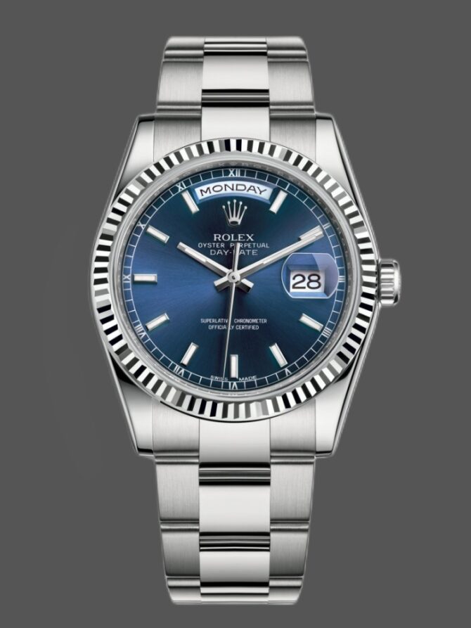 Replica Rolex Day-Date 118235 Rose Gold Chocolate Brown Dial 36mm Unisex Watch
