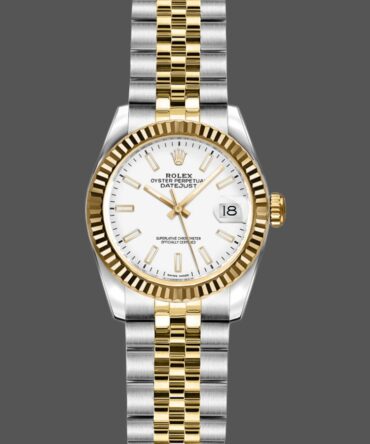 Rolex Datejust 179173 White Index Dial Fluted Bezel 26MM Lady Replica Watch