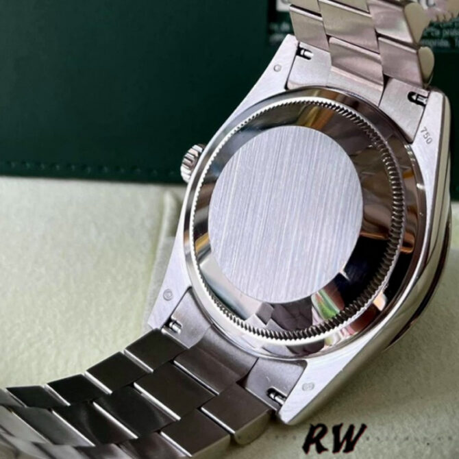 Replica Rolex Day-Date 118209 White Gold Chocolate Brown Dial 36mm Unisex Watch