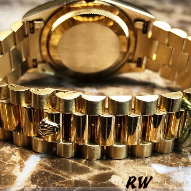 Replica Rolex Day-Date 118235 Rose Gold Chocolate Brown Dial 36mm Unisex Watch