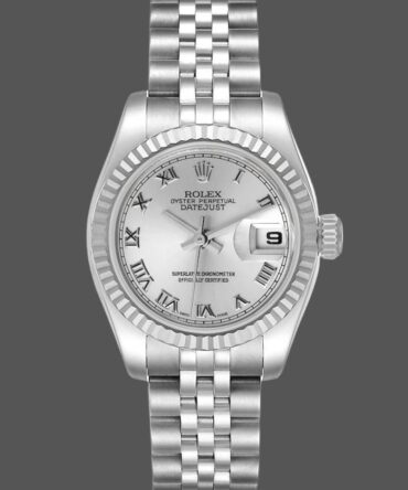 Rolex Datejust 179174 Silver Roman Dial Fluted Bezel 26MM Lady Replica Watch