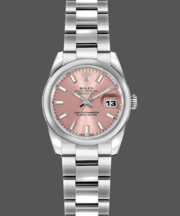 Rolex Datejust 179160 Domed Bezel Pink Index Dial 26MM Lady Replica Watch