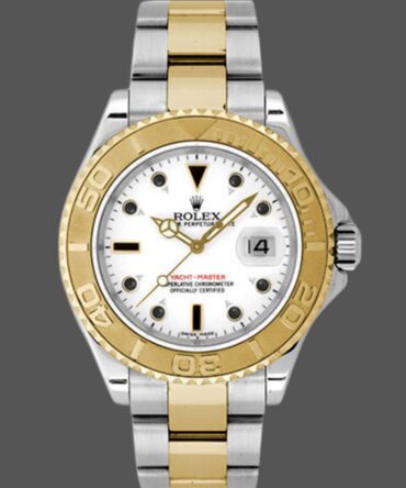 Rolex Yacht-Master 168623 Steel Yellow Gold White Dial 35MM Unisex Replica Watch