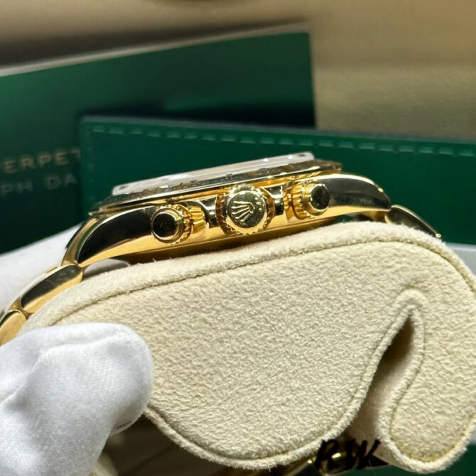 Rolex Daytona 116508 Yellow Gold Green Index Dial 40MM Mens Replica Watch