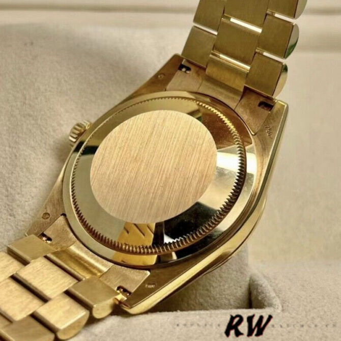Replica Rolex Day-Date 118209 White Gold Silver Diamond Dial Automatic 36mm Unisex Watch