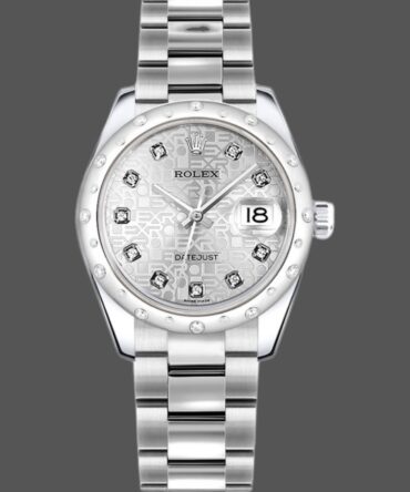Rolex Datejust 178344 Silver Jubilee Diamond Dial 31MM Lady Replica Watch
