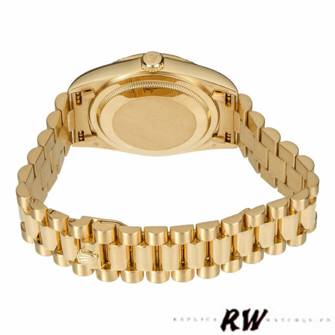 Replica Rolex Day-Date 118338 Yellow gold Silver dial 36mm Unisex Watch