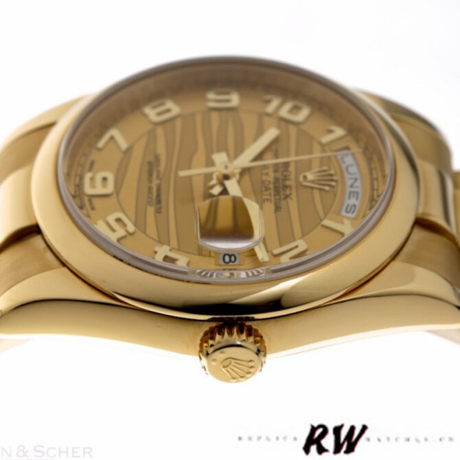 Replica Rolex Day-Date 118205 White Roman Numeral Dial 36mm Unisex Watch