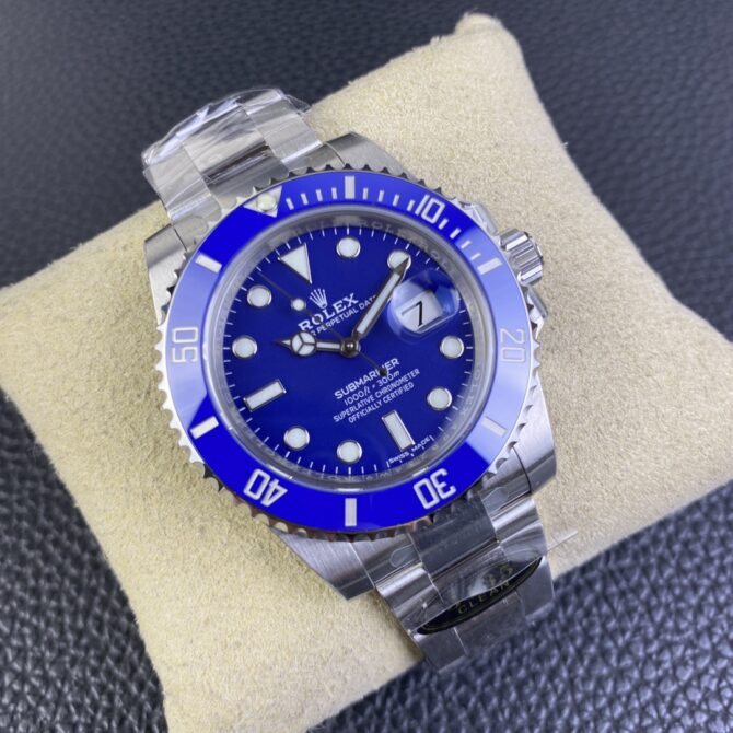 Rolex Submariner 116619LB White Gold Blue Dial 40mm Mens Replica Watch