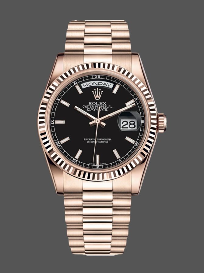 Replica Rolex Day-Date 118239 MOP Diamond Dial 36mm Unisex Watch