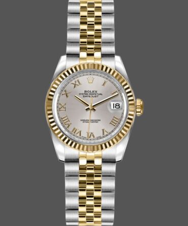 Rolex Datejust 179173 Silver Roman Numeral Dial 26MM Lady Replica Watch