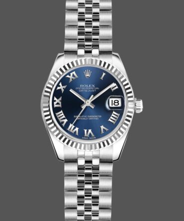 Rolex Datejust 179174 Blue Roman Numeral Dial 26MM Lady Replica Watch