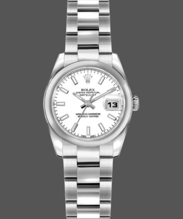 Rolex Datejust 179160 Domed Bezel White Index Dial 26MM Lady Replica Watch