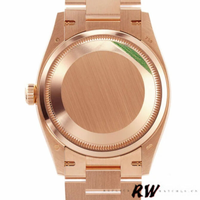 Replica Rolex Day-Date 128345RBR Champagne Rose Dial Everose Gold 36MM Unisex Watch