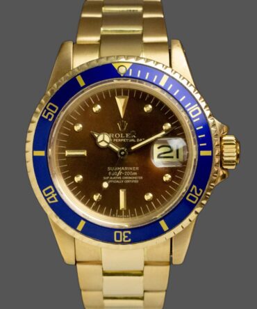 Rolex Submariner 1680/8 Tropical Dial yellow gold 40mm Mens Replica Watch