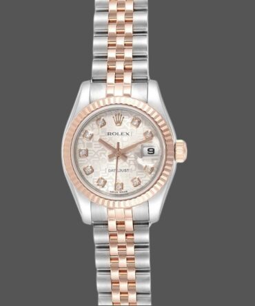 Rolex Datejust 179171 Silver jubilee anniversary Dial Fluted Bezel 26MM Lady Replica Watch