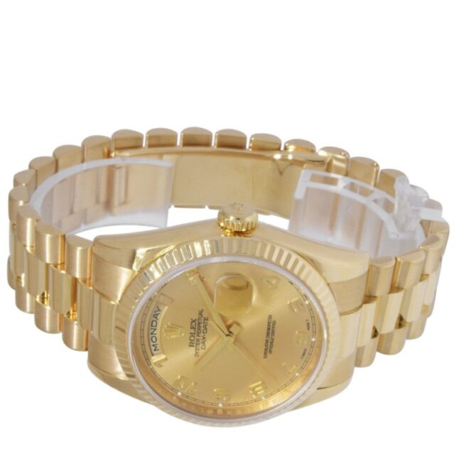 Replica Rolex Day-Date 118238 Champagne Dial Yellow gold 36mm Unisex Watch