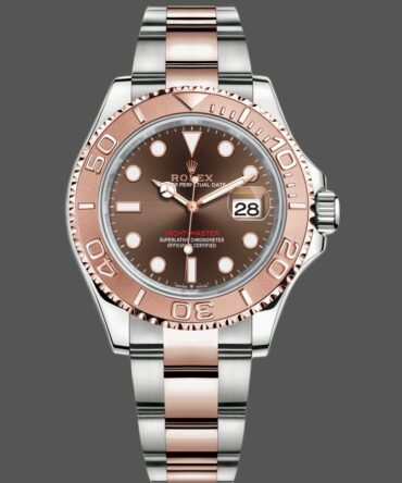 Rolex Yacht Master II 116621 Chocolate Dial Rose Gold 40mm Mens Replica Watch