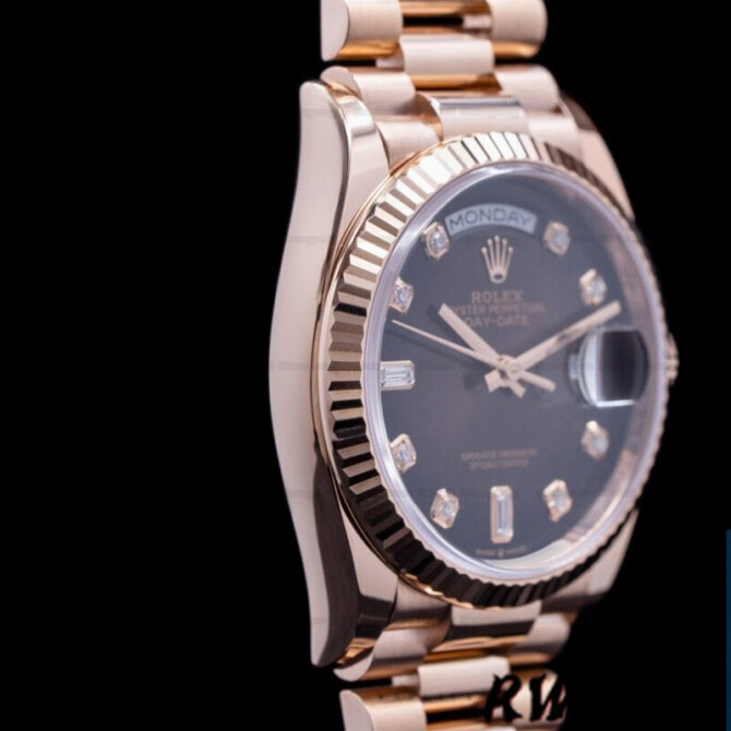 Replica Rolex Day-Date 128239 Blue Ombre Diamond Dial 36MM Unisex Watch