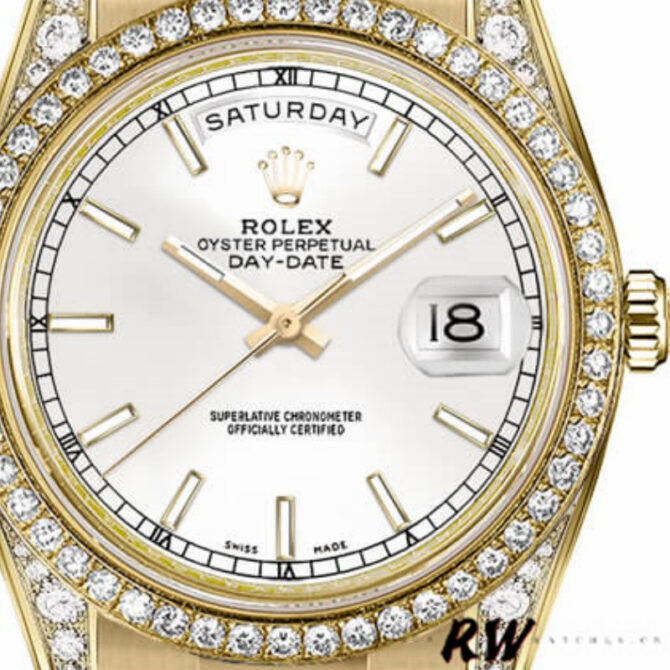 Replica Rolex Day-Date 118389 Meteorite Grey Dial 36MM Unisex Watch