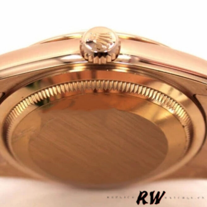 Replica Rolex Day-Date 118205 Rose Gold Pink Diamond Dial 36mm Unisex Watch
