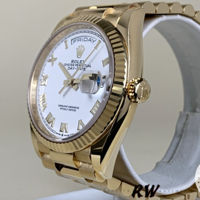 Replica Rolex Day-Date 128239 Blue Ombre Diamond Dial 36MM Unisex Watch
