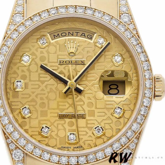 Replica Rolex Day-Date 118389 Meteorite Grey Dial 36MM Unisex Watch