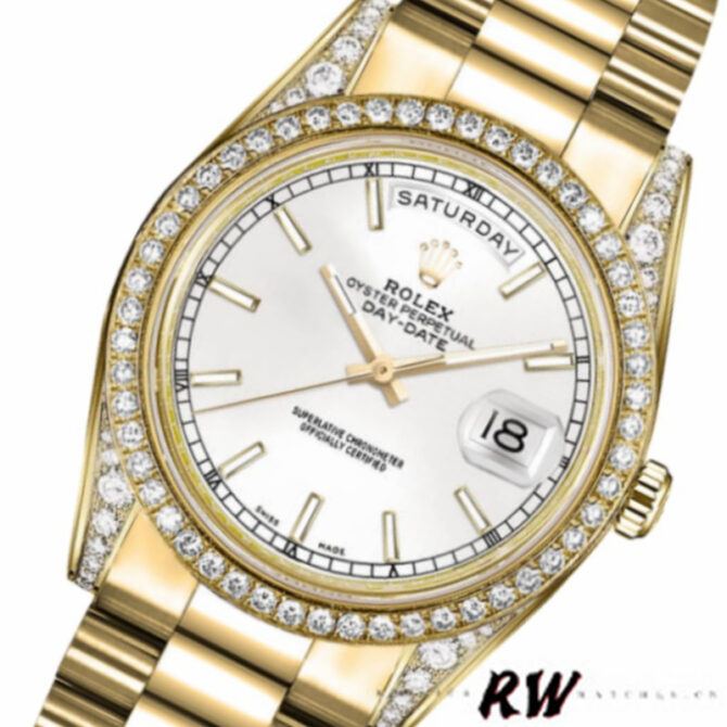 Replica Rolex Day-Date 118389 Meteorite Grey Dial 36MM Unisex Watch