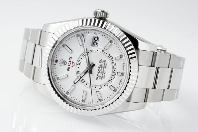 Rolex Sky-Dweller 326934 Stainless Steel White Dial 42MM Replica Watch