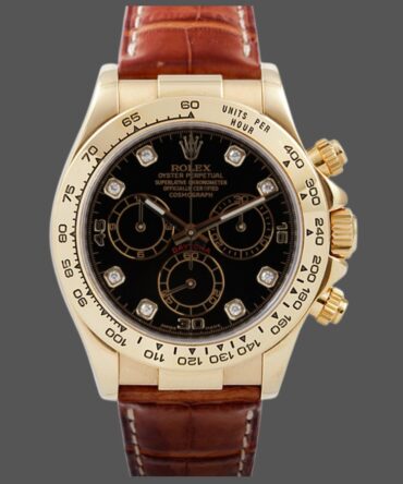 Rolex Cosmograph Daytona 116518 Black Dial 40mm Mens Replica Watch