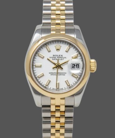 Rolex Datejust 179163 White Index Dial Domed Dezel 26MM Lady Replica Watch