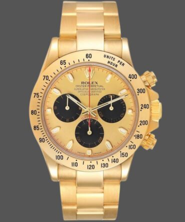 Rolex Daytona 116528 Yellow Gold Champagne Dial 40mm Mens Replica Watch