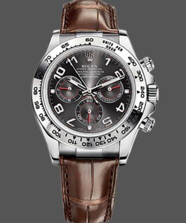 Rolex Daytona 116519 White Gold Grey Dial 40mm Mens Replica Watch